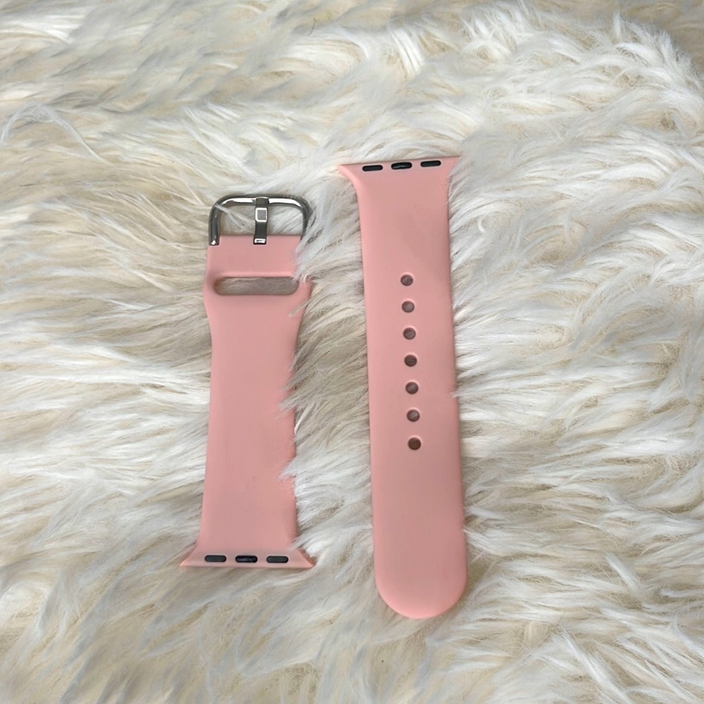 These are two watch bands,one pink and one floral with a navy background.😊